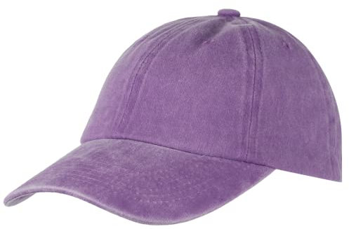Mulor Baseball Cap Damen Herren Baseballkappe Verstellbar Basecap 100% Baumwolle
