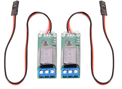 Wosieue 2 STÜCKE RC PWM Elektronische Relaisschalter für RC Flugzeug DIY Modell Navigationslichter Controller Universal K1 Schalter