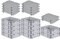 PROREGAL SparSet 10x Eurobox NextGen Grip mit Auflagedeckel & 4 schwarzen Schiebeschnappverschlüssen, HxBxT 12x30x40cm, 11 L, Grau, Griffe geschlossen, Eurobehälter, Transportbox