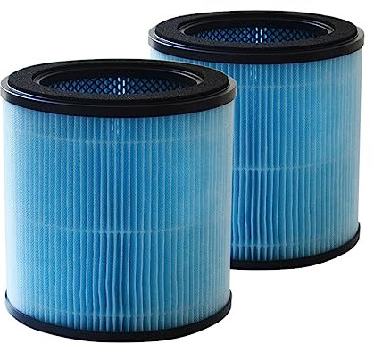 PUREBURG AP0601-RF Replacement Filter Compatible with AIRTOK AP0601 Air Purifier,2-Pack H13 HEPA Activated Carbon 3-Stage Filtration Air Clean Dust VOCs Odor