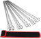 KEYIDO 20 Pcs Premium 304 Stainless Steel Kabob Skewers, 40 cm Long Flat Metal BBQ Barbecue Skewer, Reusable Grilling Skewers with Portable Storage Bag (15.7 inch)