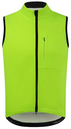 RISESBIK Herren Thermo-Fleece-Radweste, winddicht, wasserdicht, Oberbekleidung, Radtrikot, Fahrradweste, ärmellose Fahrradjacke