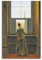 Kunstdruck Frau am Fenster von Caspar David Friedrich, Leinwand-Kunstposter und Wandkunst, Bild Prin