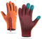 TOPWAYS Winterhandschuhe für Damen und Herren, Touchscreen, rutschfest, leicht, Silikongel, elastische Manschette, Thermisch, weich, für Radfahren, Sport, Laufen, Klettern (Orange, XL)