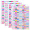 INGJIA 1120Pcs Aufkleber Ohrringe 3D Gems Aufkleber M?dchen Stick auf Ohrringe