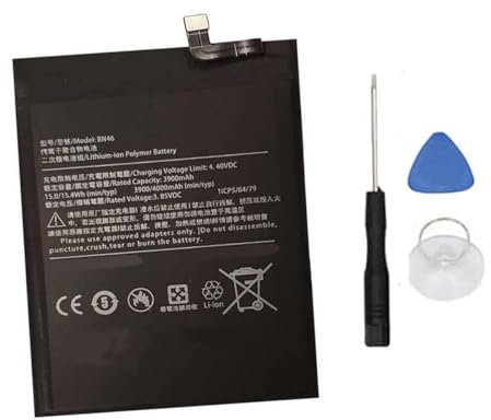 Ukkipower BN46 1ICP5/64/79 Internal Replacement Battery Compatible with Mi Note 8 Note 8T Redmi 7 (3.85V,3900mAh)
