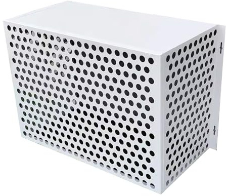 Abdeckung Klimaanlage Außengerät Alu Schutzgitter Wärmepumpe Abdeckung der Außenklimaanlage für Klimaanlagen， Mülltonnenbox Gartenbox Schutzgitter Verkleidung (Color : B, Size : 109 * 56 * 78cm)