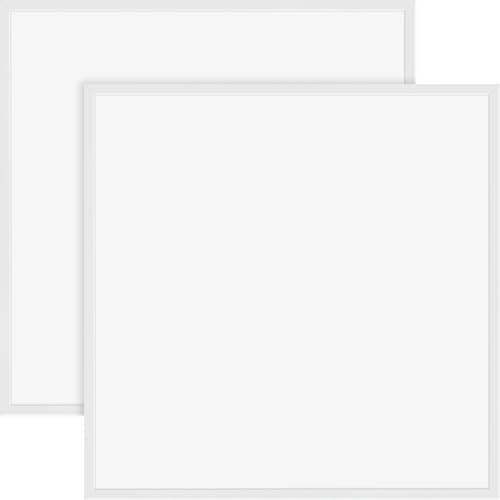 2x LED Panel rahmenlos 62x62cm 40W 6500K tageslichtweiß 4000lm 100 Lumen/Watt flimmerfrei UGR<22 Einbau Rasterleuchte Einlegeleuchte Deckenleuchte Odenwalddecke OWA 620x620x35mm