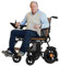 AIRHOT Elektrorollstuhl für Erwachsene, 500W Motor, faltbarer Power-Rollstuhl, 100 kg Tragfähigkeit, strapazierfähiger Rollstuhl, Reichweite über 24 km (Orange)