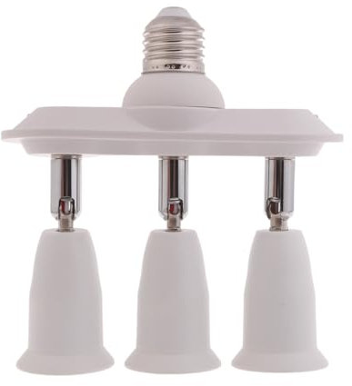 Fabeas Support de lampe multifonction E27 vers E27 - Adaptateur répartiteur de douille d'ampoule pour studio photo et décoration d'intérieur