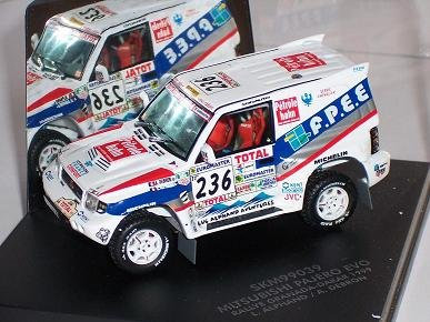 Generisch Mitsubishi Pajero Evo WRC Dakar 1999 Weiss 1/43 Vitesse Modellauto Modell Auto