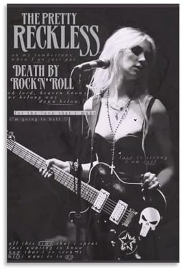 HUEAEHAHE Taylor Monsen The Pretty Reckless (1) Poster, Raumdekoration, Leinwandposter, ästhetischer Poster, Druck, Wandkunst, Dekor-Poster, 30 x 45 cm, ungerahmt, 15