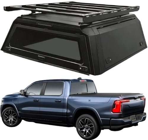 XRLHMP Wasserdichtes Hardtop-Vordach aus Manganstahl, Hardtop-Vordach, LKW-Gepäckträger auf der Oberseite, Wohnmobil-Schalen-Abdeckung, LKW-Kappe, kompatibel mit Dodge Ram 1500, 1,72 m