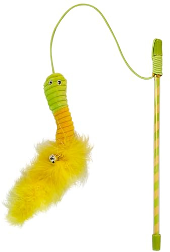Nobby Katzenangel mit Spielzeug, mit Catnip Stab 27 cm, Band mit Spielzeug 50 cm