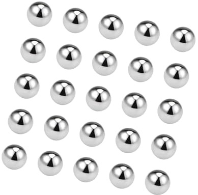 Gyrodymix Lagerkugeln 25 Stück 3 Mm Chromstahl GCr15 G10 Präzisionskugeln | Härte 60-63 HRC, Geeignet Für Lager, Ventile, Verriegelungsmechanismen, Befestigungselemente
