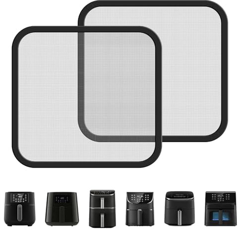 2 Stück Spritzschutz für Philips Cosori Airfryer Heißluftfritteuse | Edelstahl, für Cosori CP158 5.5L, TurboBlaze 6.0L, Premium II 6.2L, Turbo Tower 10.8L, für Philips HD9270/91 HD9285/91 7.2L