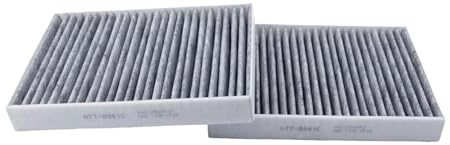 ONEMAJI 2 Pezzi Filtro Abitacolo per Peugeot 3008 5008 GT SUV Allure 2017-2023 2024, Elemento Filtrazione Polline Auto Purificatore Climatizzatore Componente Ventilazione