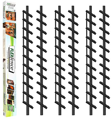 Flex-Fence, Decorative Versa Fence Louver System, Perfect for Gardens, Patios and Outdoor Spaces, Indoor and Outdoor Use, 3 Pack