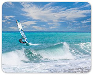 Destination Vinyl Ltd Windsurfing Mouse Mat Pad Surfing Sea Surf Brother Gift Computer PC Gift #8149