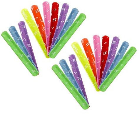 Lg-Imports 20x Klatscharmband Schnapparmband Reflektor Armband Mitgebsel Tombola Geburtstag