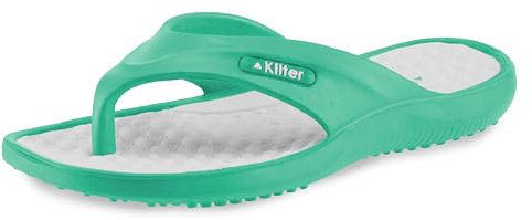 Kilter Adult's Pulsar EVA Moulded Flip Flop - Mint/White - 37