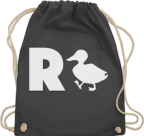 Turnbeutel Rucksack - Rentner - Taschen - R Ente Geschenk Rente Geschenke Ruhestand I - Unisize - Dunkelgrau - abschiedsgeschenke für retirement duck beutel zum abschied pension rentenbeginn