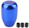 Fydun Schalthebel Universal 5 Gang Automatik Schaltknauf Gear Shift Knob mit 3 Adaptern 8mm/10 mm/ 12mm Auto Innenausstattung(Blau)
