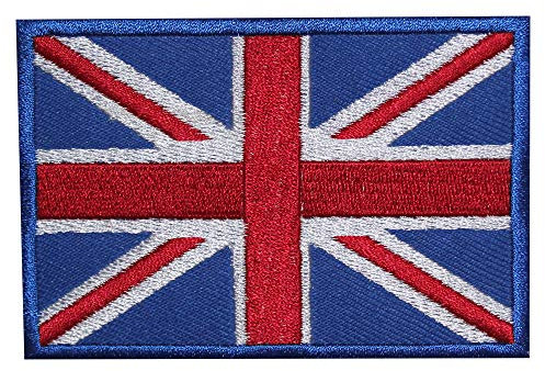 United Kingdom National Flag Embroidered Iron On Sew On Patch Badge for Clothes etc