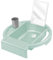Rotho Babydesign Lavabo infantil Kiddy Wash, Para fijar en el borde de la bañera, 38,7 x 38,2 x 10 cm, Swedish Green (Verde menta), 20034 0313 01
