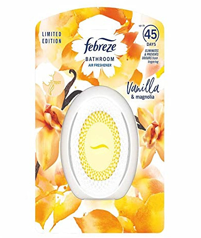 2 x Febreze 2in1 Bathroom / Small Spaces Air Freshener 7.5 ml - Vanilla cookie.