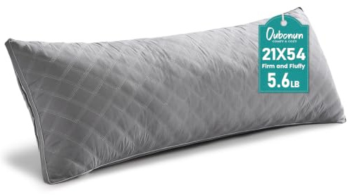 Oubonun Adjustable Long Body Pillow for Adults, Firm Full Body Support 4ft6