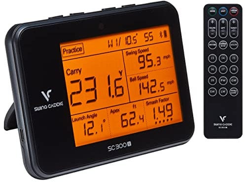Voice Caddie SC300 Portable Golf Launch Monitor and Swing Analyzer with Real-Time Shot Data Tracking - 12-Hour Battery Life