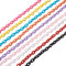 PandaHall 9 Stränge Kunststoff-Ketten, gemischte Farben, ovale Kettenglieder, dekorative Kettenglieder für Halsketten, Armbänder, Brillenketten