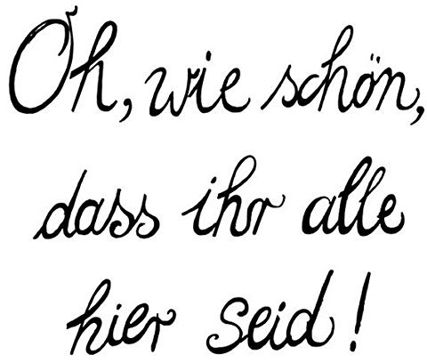 Cocktail Servietten Geburtstag Feier Oh wie schön dass ihr alle hier seid 20 Stück, 3-lagig 25x25cm