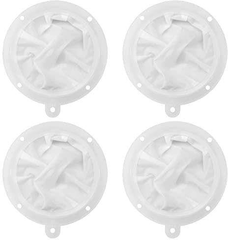 Hwtcjx 4 Stück Nylon Sieb Fein, Küchensieb, Weinfilter, Likörfilter, 13.8 cm 400 Mesh Lebensmittel Feines Sieb, Siebfilter, Kunststoff Feinmaschiger Filter für die Filterung von Wein, Milch, Saft