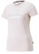 PUMA Damen Essentials+ Metallic Logo T-Shirt, Rosa