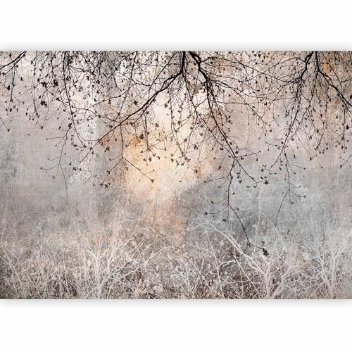 murando Photo Wallpaper Abstract 350x256 cm / 138x97 Non-Woven Premium Art Print Fleece Wall Mural Decoration Poster Picture Design Modern Trees Nature Landscape Like Painted b-C-10084-a-a