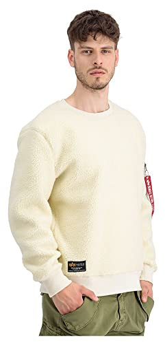 Alpha Industries Herren Alpha Industries Teddy Sweater Sweatshirt für Herren Sweatshirt (1er Pack)
