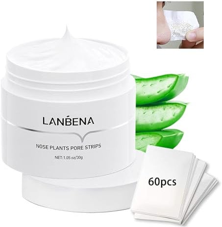 Blackhead Remover Mask 60 pcs,Remove Black Heads Face Black Head Remover Strips,Nose Plants Pore Cleanser Purifying Face Mask for All Skin Types(1.06oz/30g)