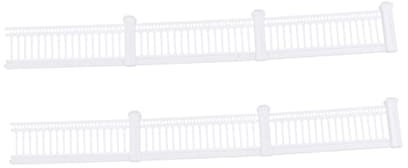 Yardwe Terrarien Miniatur-eisenzaun Randbeschnitt Kunststoffzaun Mini Gartenzaun Friesenzaun Zaun Für Sandtisch Hofzaun Selber Machen Sandtisch Zaun Zaun-modell Anlage Weiß Dekorationen