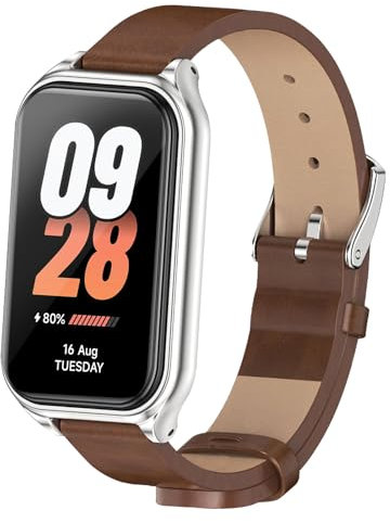 CHULN Hermosa Correa Compatible con Xiaomi Smart Band 8 Active, Correa de Cuero Suave es Adecuada para Xiaomi Smart Band 8 Active Correa de Repuesto Pulsera