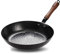 ARICCI Gusseisen-Wok, nicht beschichtete, antihaftbeschichtete Pfanne, rauchfreie Bratpfanne, Kochtöpfe, Küchenkochgeschirr, Kochpfanne, Kochutensilien vision