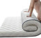 Skin Friendly Foldable Japanese Floor Mattress - Twin Size Futon Mattress Roll Up, Foldable Tatami Mat, Camping Mattress, and Couch Mattress Pad Guest Mattress (Color : Weiss, Size : King)
