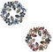 2 Stück Elegante Brosche Anstecknadel Broschen Mode Legierung Blume Elegante Strass Pin Handgefertigte Kostüm Brosche Schmuck Brosche Girlande für Kleidung Kleid Dekoration Schmuck