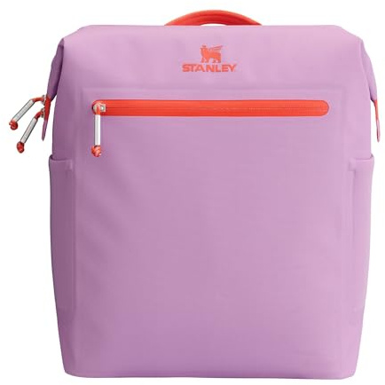 Stanley All Day Madeleine Midi Rucksack Soft Cooler 14,8 qt | 20 Dosen Kühler mit Griff und Schultergurten | 24 Stunden Kühlung | Isolierte Reisetasche mit Reißverschluss | BPA-frei | Lila