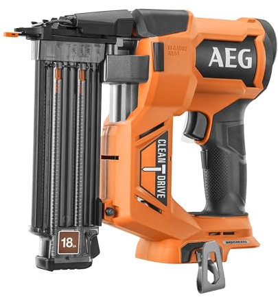 AEG - Bürstenloser Nagler [PRO18V] 18 Ga – Serien- oder Sequentialmodus – 2,4 kg – Länge Nägel 16 bis 55 mm – Lieferung im Koffer (ohne Akku) – B18BN18-0