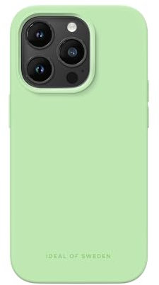 IDEAL OF SWEDEN Griffige Silikon-Handyhülle mit Einer glatten Haptik und leichtem Gefühl - Schützende stoßfeste Hülle in trendigen Farbdesigns, Kompatibel mit iPhone 14 Pro (Mint)
