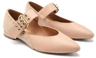 GIOSEPPO Grantham, Zapatos Planos Mary Jane Mujer, Nude, 38 EU