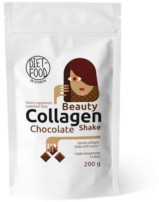 Diet-food - Collagen Beauty Shake - Kollagen Pulver mit Kakao Pulver - Nahrungsergänzungsmittel - Collagen Beauty Drink - 200 g - mit Geschmack Schokolade