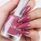DouborQ Dark Pink Nail Polish Long-lasting Glossy Nail Art Varnish (42)